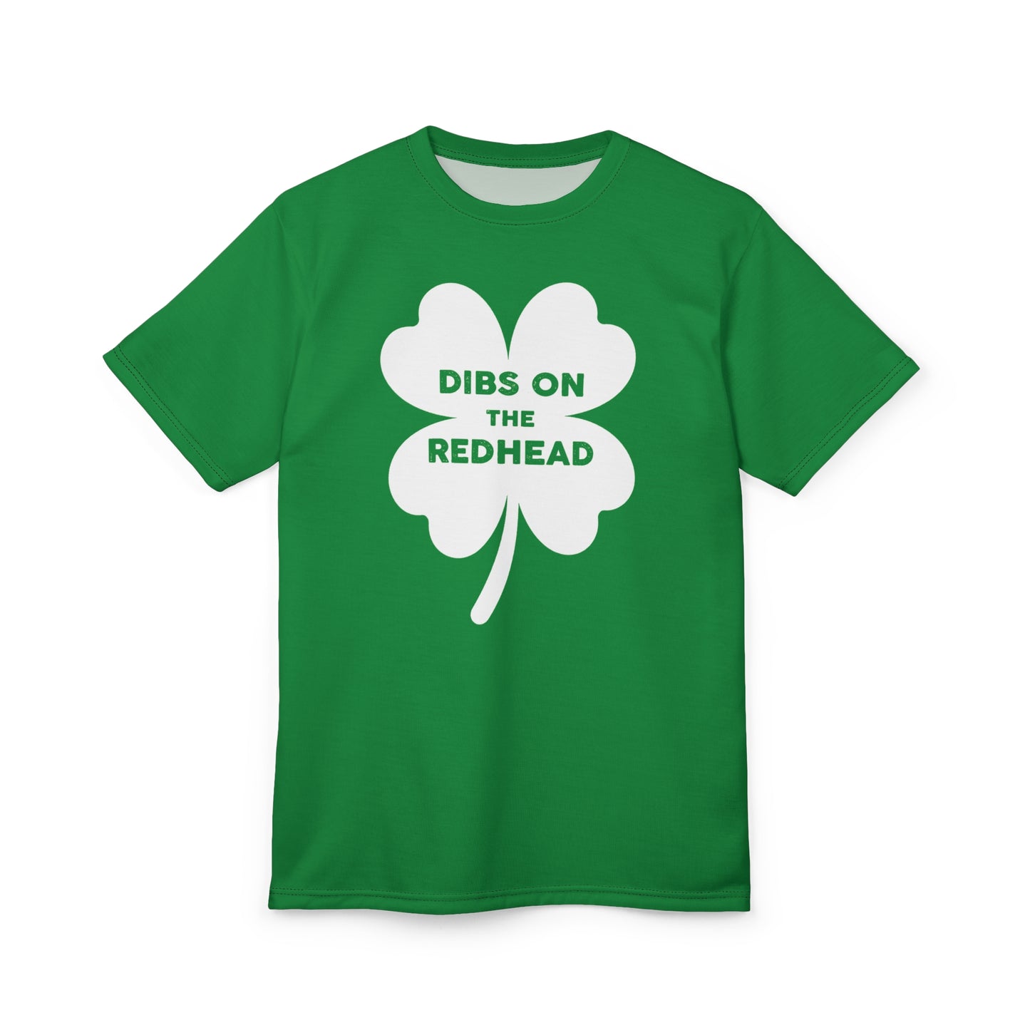 Dibs On The Redhead (white on green)