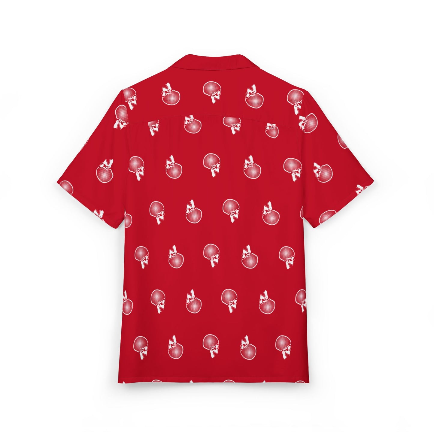 Unisex Hawaiian Button-Down Shirt - Forever Endeavor (red)