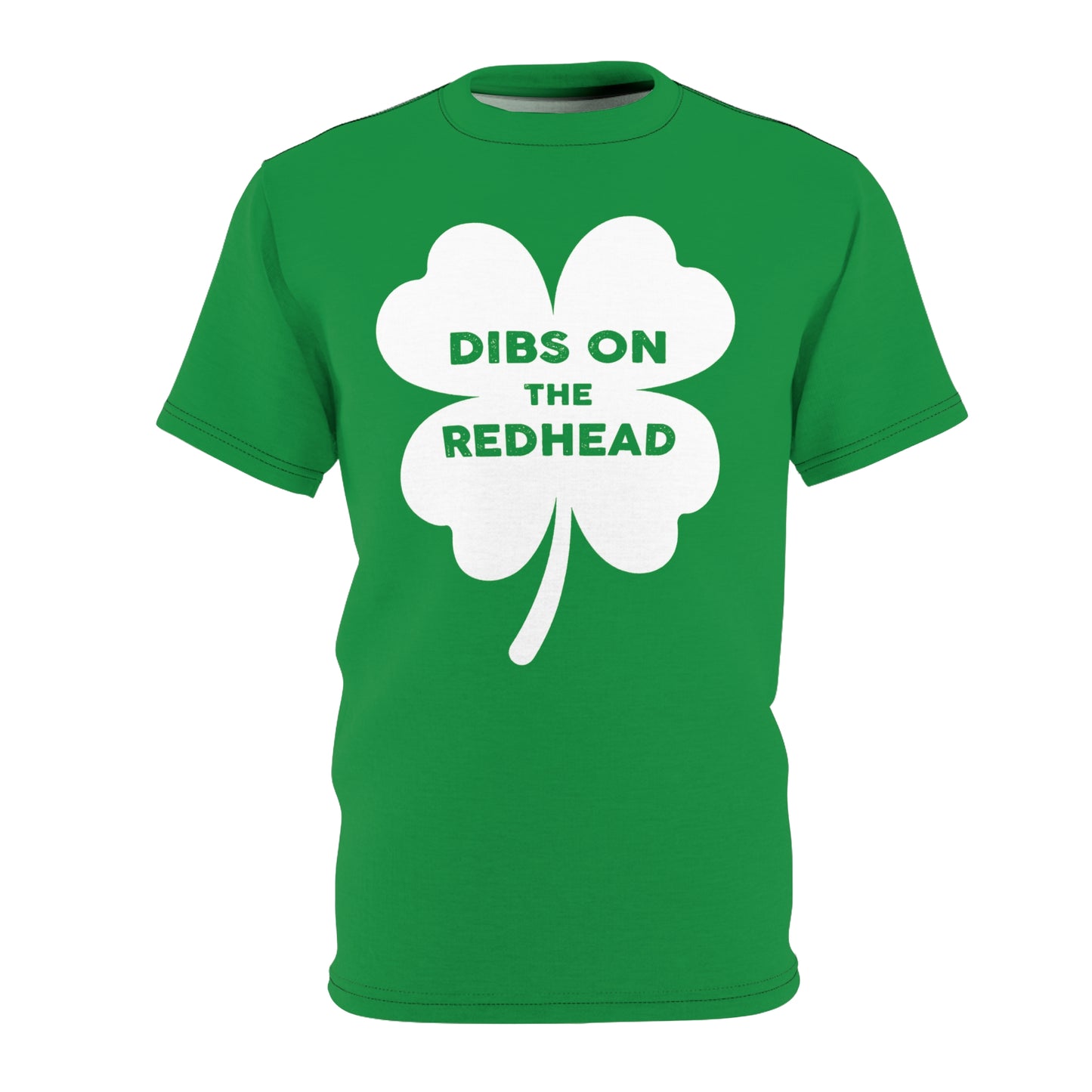 Dibs On The Redhead (white on green)