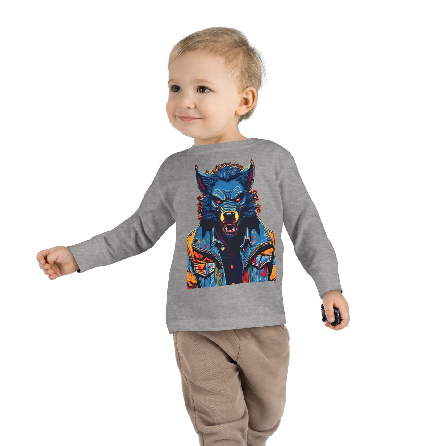 Toddler Long Sleeve Tee - Wolf Guy 2