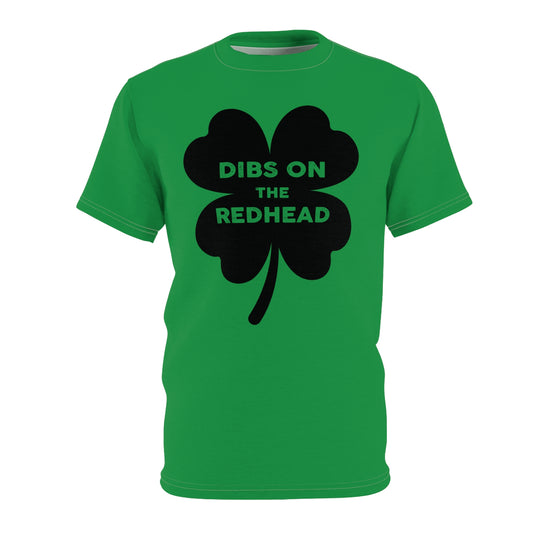 Dibs On The Redhead (black on green)