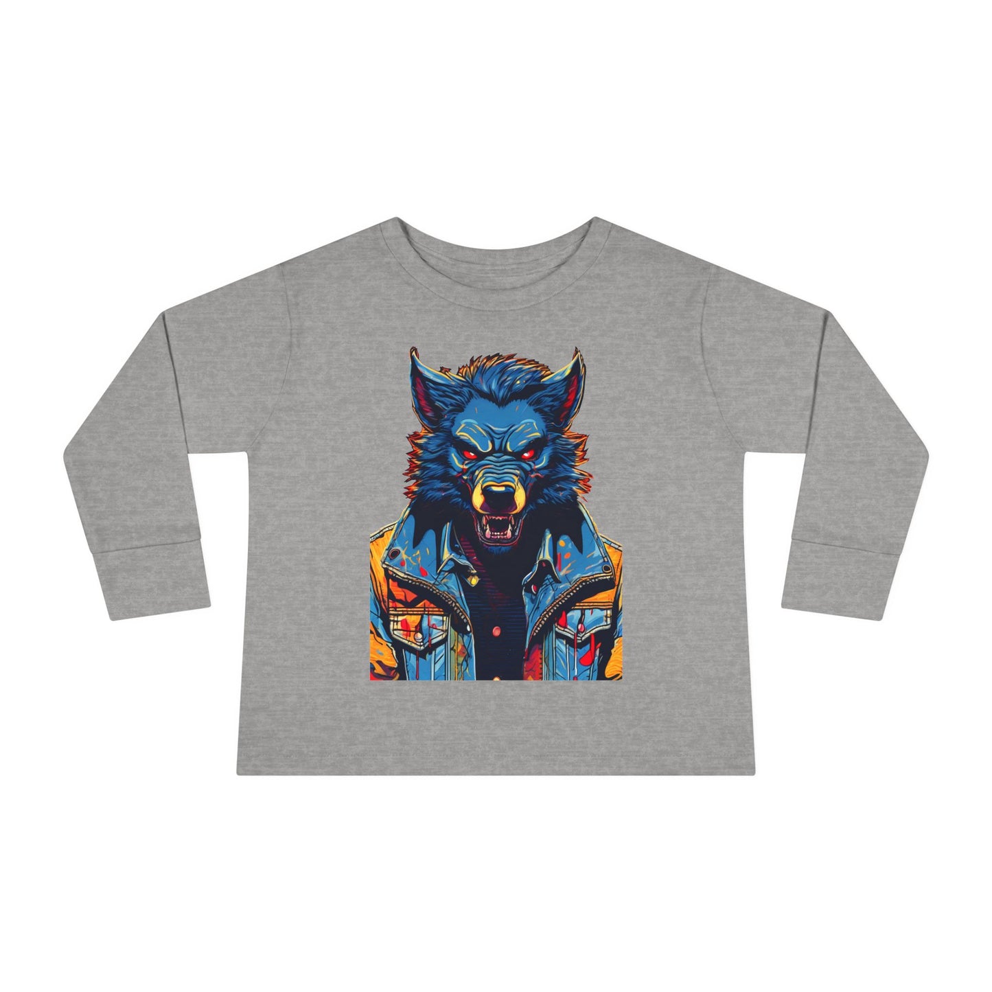 Toddler Long Sleeve Tee - Wolf Guy 2