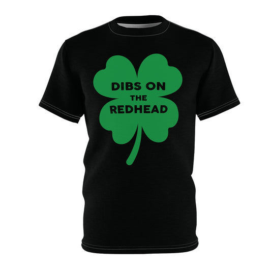 Dibs On The Redhead (green on black)