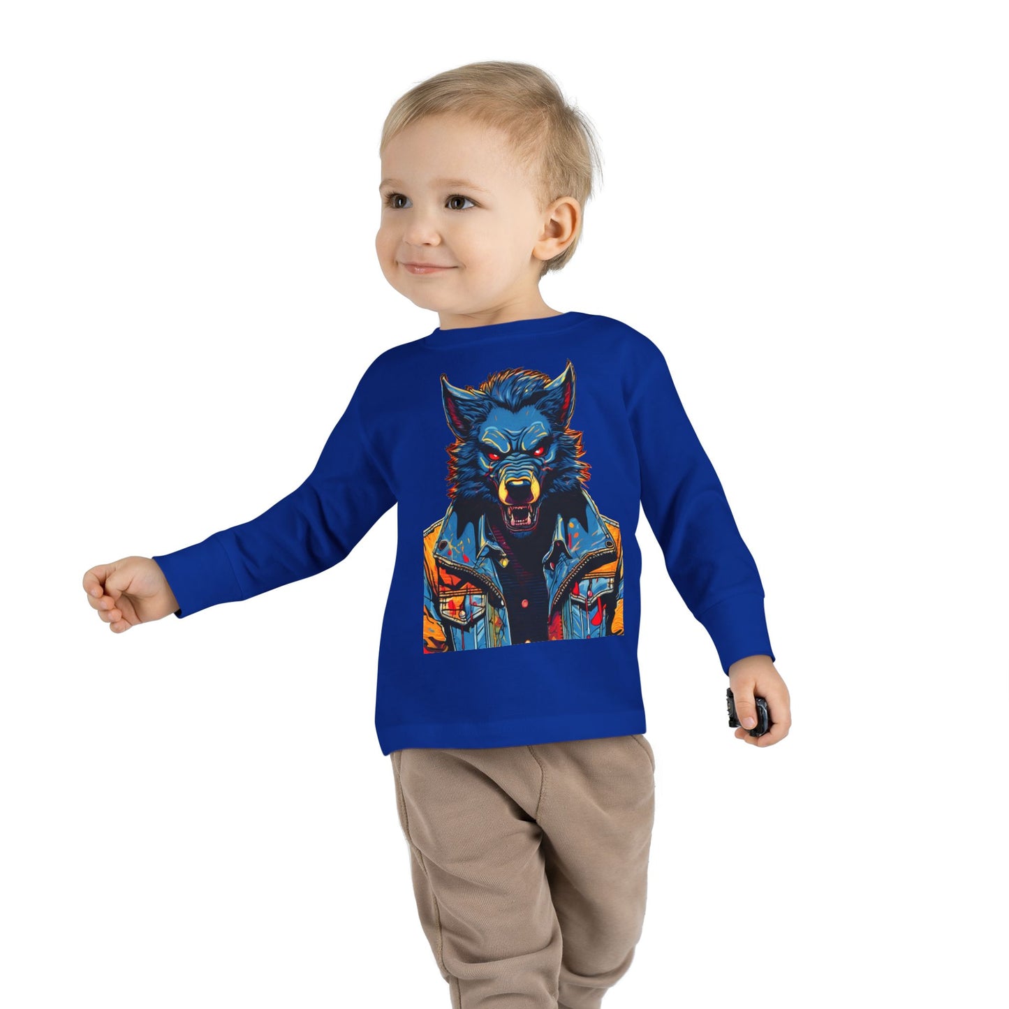 Toddler Long Sleeve Tee - Wolf Guy 2