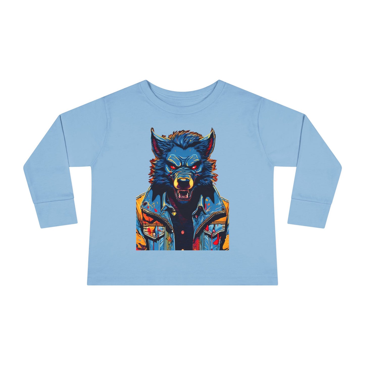 Toddler Long Sleeve Tee - Wolf Guy 2