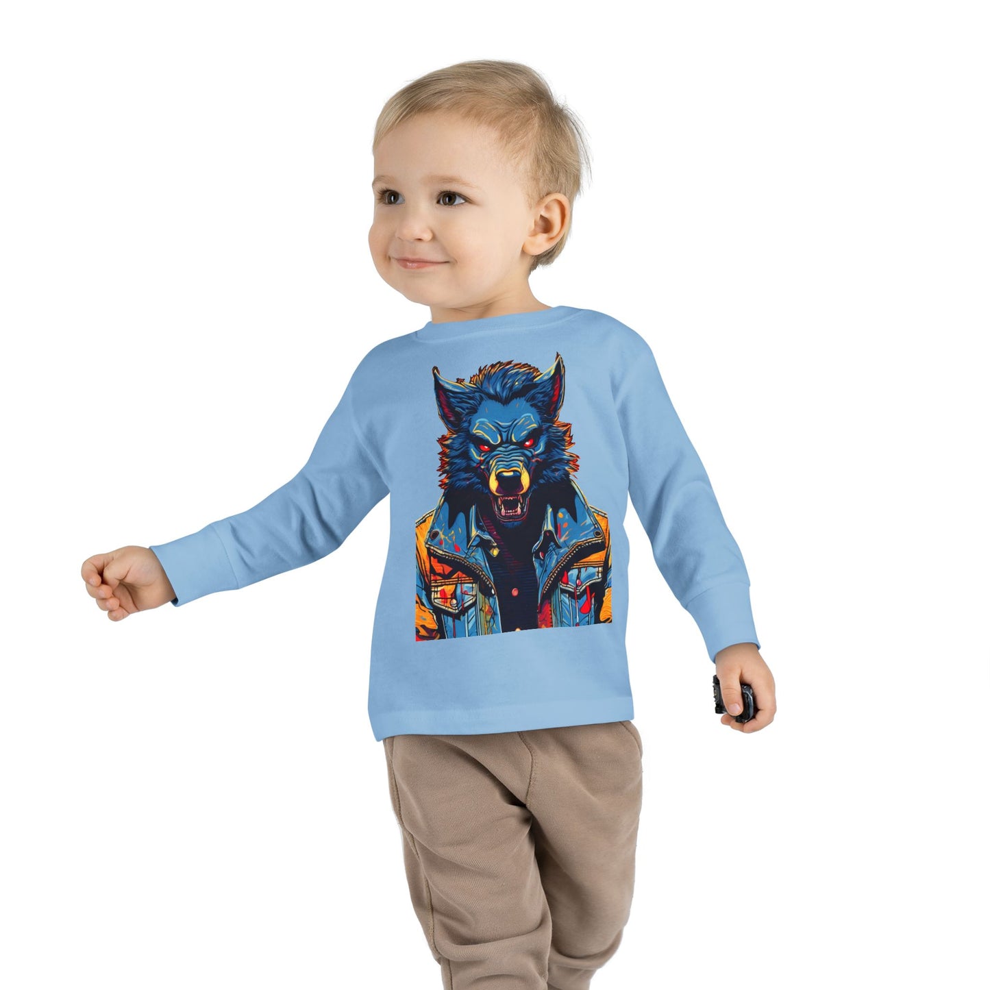 Toddler Long Sleeve Tee - Wolf Guy 2