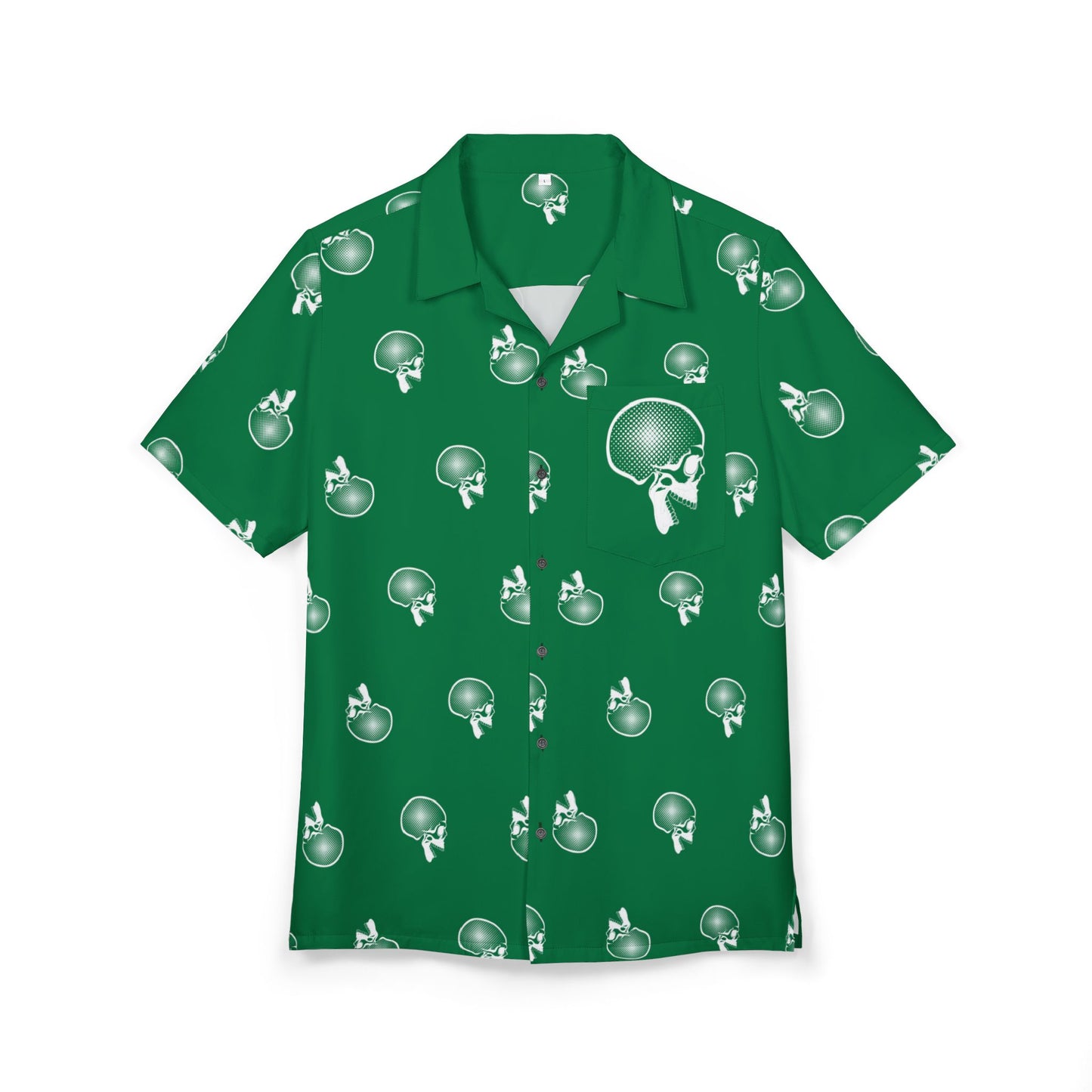 Unisex Hawaiian Button-Down Shirt - Forever Endeavor (green)